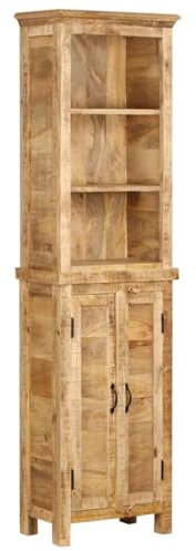 vidaXL Mangoholz Massiv Bücherregal Schrank Vitrine Highboard Kommode Anrichte