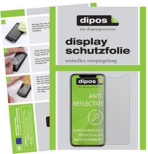 dipos I 5X Schutzfolie matt kompatibel mit Apple iPhone 11 Folie Displayschutzfolie (bewusst Kleiner als das Glas, da Dieses gewölbt ist)
