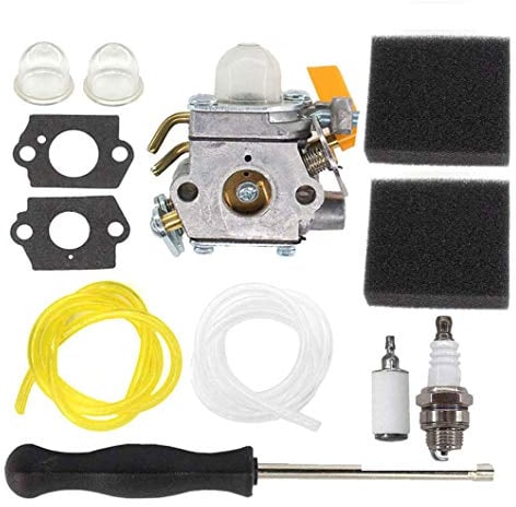 AISEN Carburettor 308054012 with Air Filter Set for 25cc 26cc 30cc 46cc Ryobi Homelite Hedge Trimmer 308054003 308054008 308054013 Zama C1U-H60 Carb 900952001