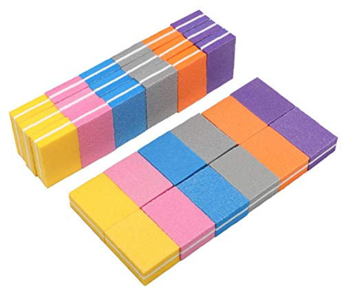 Mini Lima De Uñas Nail Buffer Esponja De Pulido De Uñas Bloques Portátil Herramientas Pulidora Manicura (Colores Aleatorios)
