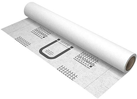 LUX ELEMENTS Abdichtfolie DRY-DF 10m I Dünne, reißfeste Dichtfolie aus Spezial-Vlies aus Polypropylenvlies I Für flächige Abdichtungen am Boden oder Wand