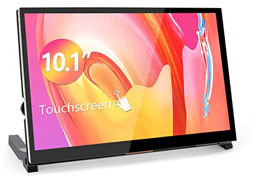 WIMAXIT Raspberry Pi 4 Touch Screen, 10.1 pollici Monitor touch portatile 1024X600 IPS con doppia USB HDMI Angolo di visione 178° per Raspberry Pi 5 4 3 2 Zero B+ Modello B PS4 iOS Win7/8/10