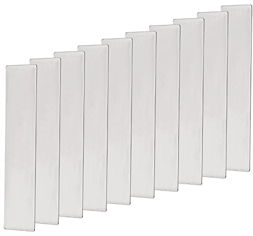 ECSiNG 10 Pezzi Piastra Valvola Del Compressore d'aria Adatta Per Cilindri Da 51mm Piastra Valvola In Metallo Piastra Valvola Del Compressore d'aria In Acciaio Sostituzione 10x46mm