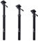 CooMeng EXA Form Hydraulische Dropper Sattelstütze für MTB/E-Bike/Rennrad, Länge 383 mm x Federweg 100 mm