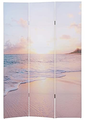 Foto-Paravent HWC-A83, Raumteiler Trennwand Sichtschutz, MVG-Zertifiziert - 180x121cm Ocean