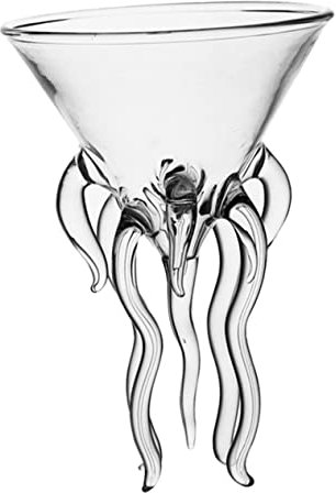 STOBAZA Cocktailglas Aus Glas Für Zuhause Kreativer Trinkbecher Glasbecher Wasserbecher in Octopus-form Vielseitig Für Partys Und Aufbewahrung