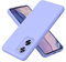 SEAHAI Case for OPPO A57s / OPPO A57 4G, Ultra Slim Shockproof Liquid Silicone Phone Cover with Soft Anti-Scratch Microfiber Lining, Silky-Soft Touch Full-Body Protective Case - Purple