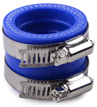 HAKTAS Accessori Moto 28mm 30mm Blu/Rosso Gomma Carb Ingresso Collettore Tubo di Aspirazione Adattatore Manicotto di Avvio Interfaccia for Carburatore Moto (Color : Blauw)