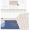 KIND OF HAZEL® Tischkalender 2024 Blau + Sticker Set I Tischkalender 2024 Quer mit To Do Listen & Notizen I Hochwertiger Stehkalender Wochenplaner mit Goldfolienprägung | Schreibtisch Kalender 2024