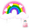 Regenbogen Cake Topper Herz Wolke Regenbogen Tortendeko Personalisierter Geburtstag Kuchendeko Regenbogen Kuchenaufsatz Bunte Geburtstagsparty-Dekorationszubehör
