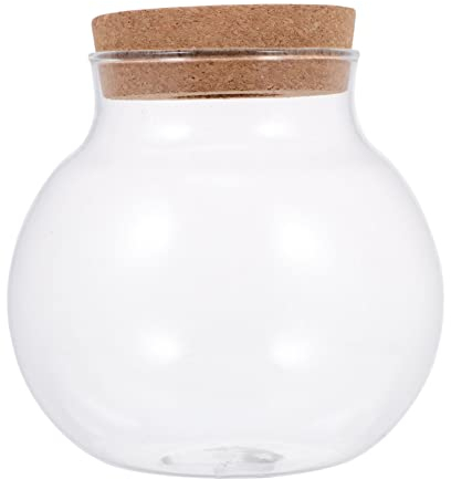 Sosoport Aquarium Sukkulenten kreativität Terrarium klarer Moosbehälter Kaktusdekorationen Mini-Globen Flasche mit Mikrolandschaft Behälter für Fischpflanzen Anlage Flasche wünschen Blumen