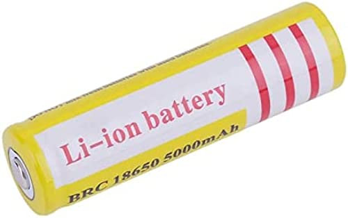 Batteria Ricaricabile Da 3,7 V Batteria Agli Ioni Di Litio Ad Alta Capacità Da 5000 MAh Batterie Per Torcia A LED, Lampada Frontale, Dispositivi Elettronici,6 PZ