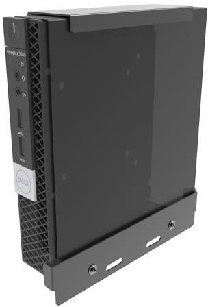 QiaoYoubang Mini PC Mount for Dell Micro, Wall, VESA, Under Desk - Compatible with Dell OptiPlex, Fits MFF 7090, 5070, 3040, 3050, 3070, 3080, 5050, 5060 and More