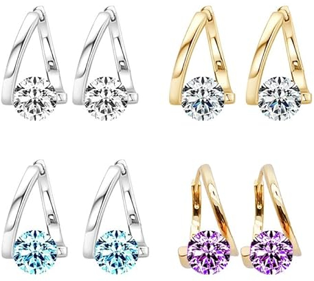 DMNQ 4pcs Lymph Ohrringe Zum Abnehmen Lymphdrainage Damen Lymphdrainage-Schlankheitsohrringe Lymphknoten Ohrringe Abnehmen Damen Germanium Ohrring Lymphatische Lymphvity Magnetherapy