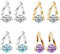 DMNQ 4pcs Lymph Ohrringe Zum Abnehmen Lymphdrainage Damen Lymphdrainage-Schlankheitsohrringe Lymphknoten Ohrringe Abnehmen Damen Germanium Ohrring Lymphatische Lymphvity Magnetherapy