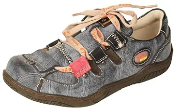 TMA EYES Damen Leder Atmungsaktiv Plus Size Schuhe Casual Schweinsleder Outdoor Walking Schuhe mit Innenseiten, Schwarz, 39 EU