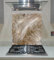 Splashback with Nature on Beige Background, Toughened Glass, Tempered Glass, Panel Kitchen, Any Size, vaartglass (wide 60 x height 70/cm)