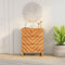 Juroupi Beistellschrank Wohnzimmer Schrank Sideboard Wohnzimmer Beistellschrank Braun und Schwarz 60x33,5x75cm Massivholz Mango