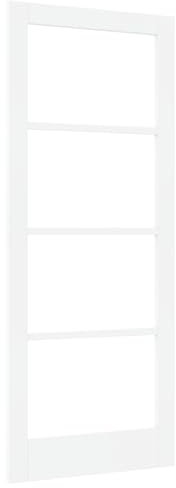 vidaXL Porta interna con vetro ORKDAL bianco 83x202x4 cm