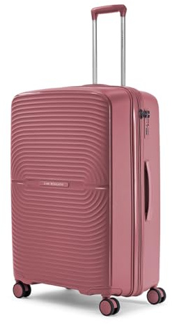 Ciak Roncato Cosmo Trolley Grande Rosa – Valigia Rigida in Polipropilene Leggero con 4 Ruote e Chiusura TSA – Bagaglio L misure: 49x74x30-33 cm