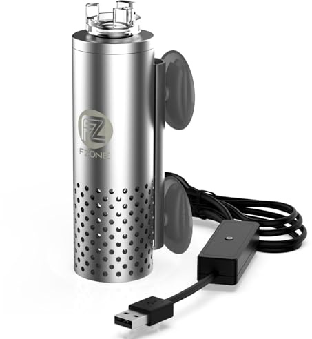 FZONE Aquarium Surface Skimmer, Mini Electric Surface Skimmer with USB Power for Planted Aquariums