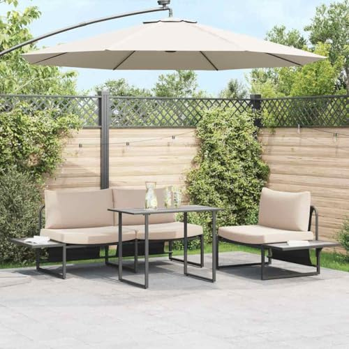 Ordellia Gartentisch Grau Holz 100 x 55 x 70 cm wetterfest klappbar Outdoor Terrassentisch Balkontisch vielseitig für Garten, Veranda, Camping, Picknick und Wintergarten