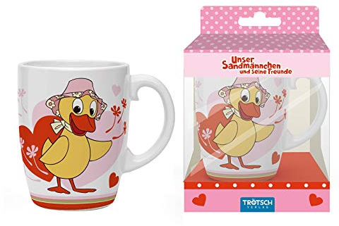 Porzellan-Tasse Schnatterinchen: in Geschenkbox: Kaffeetasse Teetasse Geschenkidee Geschenk Kindertasse, White