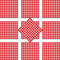 1000 Klebepunkte 5mm selbstklebend farbige Punkt Aufkleber PVC Deko Folie Etiketten Inventur (rot)