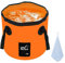 12L 20L Premium Folding Water Bucket, Outdoor Sports Lightweight Portable Collapsible Bucket for Camping Traveling Picnic Hiking Fishing Boating Gardening Car Washing (20L, Orange)