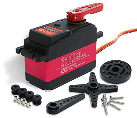 RUIZHI DS5160 RC Servo 60kg Hohe Drehmoment Servo Baja Servo Digital Servo für 1: 5 RC Auto SAVOX-0236 LOSI XL 5T Roboter (Control Angle 180°)