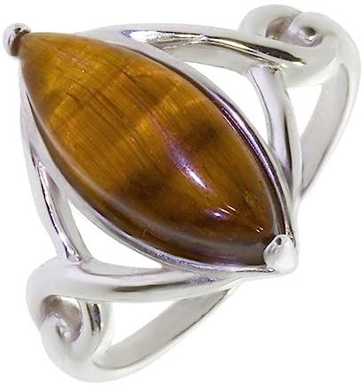Artipol Ring mit echter Bernstein europeische Produktion franz.Stil - Schmuck silbern-rhodiniert - Ref 26-26 - größe 54 (17.2)