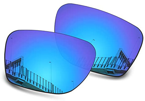 Well-aimed Verres de rechange compatibles avec les lunettes de soleil Oakley Sylas OO9448 - Plus d'options, Bleu iridium polarisé, taille unique
