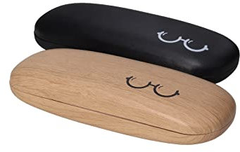 SUUM co. Brillenetui, Schwarz/Holz., One size