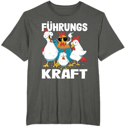 Führungskraft lustiges Landwirtschaft Gockel Huhn Hühner T-Shirt