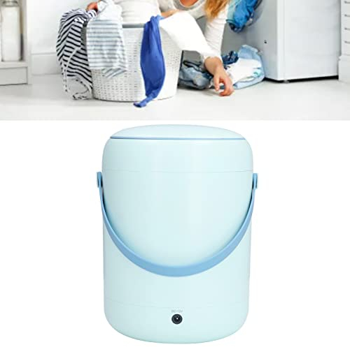 Leftwei Mini Lavadora, 3L Lavadora Portátil De Luz Azul Lavadora De Ropa Mini Lavadora De Ropa Lavadora para Camisetas Ropa Interior Calcetines Corbatas (Azul)