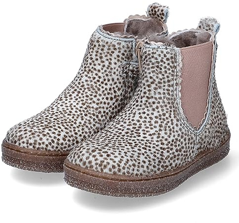 Bisgaard siggi Lamb First Walker Shoe, Brown fur, 28 EU