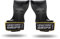 Encore Grips® Zughilfen für Krafttraining Fitness Bodybuilding Gewichteheben Kraftsport Lifting, mit Handgelenk Handbandage Gewichte Training Handschuhe Griffe Gym Equipment (Gelb, L)