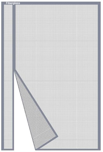 Risareyi Zanzariera Magnetica in Vetroresina 115x235cm, Grigio Rete Fine, Apertura Laterale Tenda con Calamita Zanzariere Magnetiche per Porte Finestre per Balcone Chiusura Automatica