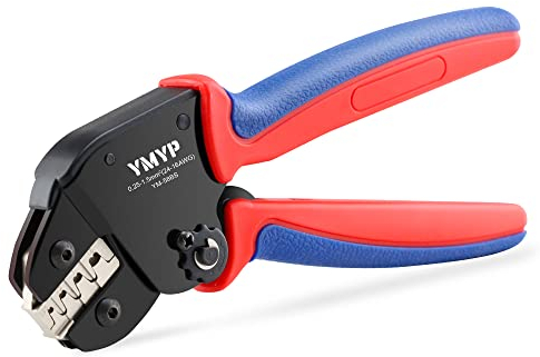 YMYP Crimpadora Pinzas para Crimpar - 0.25-10mm² para conectores - Herramienta de trinquete autoajustable -Alicates herramientas de crimpado