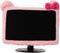 Computer-Monitor-Abdeckung, pelzig, elastisch, Monitor-Staubschutz, Zubehör, staubdichte Abdeckung, Kawaii-Dekor für PC, TV, Laptop, LCD-Bildschirm (20-27 Zoll)