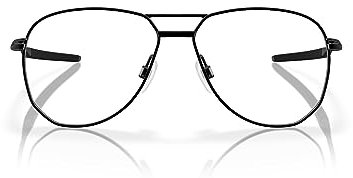 Oakley Ox5077 Contrail Ti Rx Brillenrahmen für Herren, rund, verschreibungspflichtig, Satin-Schwarz/Demo-Gläser, 55 mm