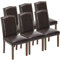 DUMOS Esszimmerstühle 6er Set, Elegant und Schön Modern Stühle Esszimmer, Pu-Leder Gepolstert küchenstühle, Esszimmerstuhl Geeignet für Küche, Wohnzimmer, Schlafzimmer (Dunkelbraun)