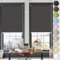 Tende a Rullo su Misura 30 x 90 cm Montabile Senza Fori, Tende Oscuranti per Interni Viaggio Kit di montaggio incluso, per finestre e porte, Nero
