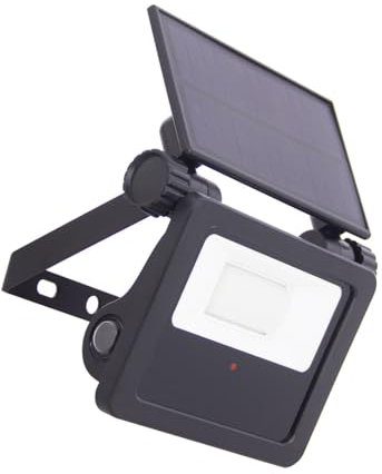 Xanlite Projecteur mural solaire compact noir LED, IP54 à détecteur de mouvement, 850 lumens, 5000 K, Blanc froid, display 24 pcs