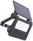 Xanlite Projecteur mural solaire compact noir LED, IP54 à détecteur de mouvement, 850 lumens, 5000 K, Blanc froid, display 24 pcs