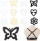 Clyhon 12 Pezzi Gancetti Reggiseno, Ganci Trasparenti Reggiseno, Ganci Spalline Reggiseno, Ganci Reggiseno, Clip per Reggiseno Antiscivolo, Utilizzato per Fissare La Spallina del Reggiseno
