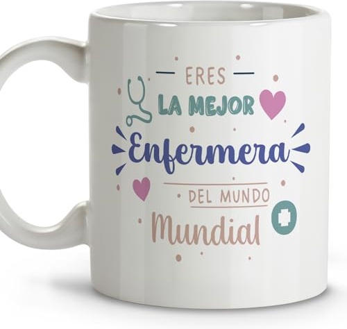 Infermiera accessori. Tazze originali da regalare. Regali originali per infermiere. Tazze personalizzate. Tazza in ceramica, 330 ml.