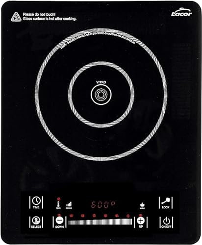 Suinga Placa vitrocerámica sobremesa Energy, Potencia 2000W, 10-20 cm, Color Negro