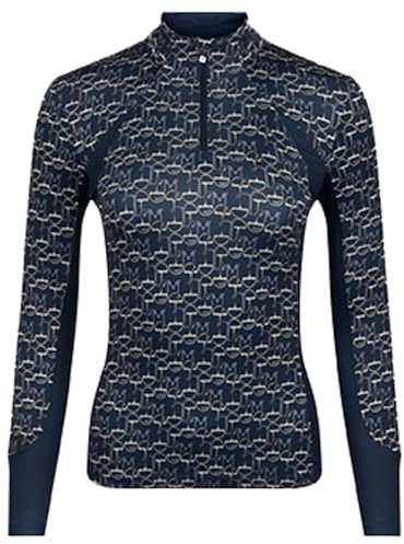 LeMieux Florence Baselayer – zum Überziehen – Stretchmaterial – Panelprint, navy, 36