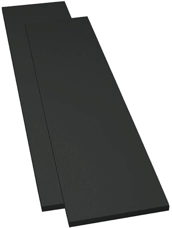 ben+camilla.com Einlegeboden Holz Wandregal | 80 cm x 20 cm lang in Anthrazit – 2er Set | Regalboden Tischplatten Regalbretter Vintage auch für Schränke
